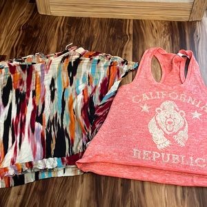 Two size small shirts